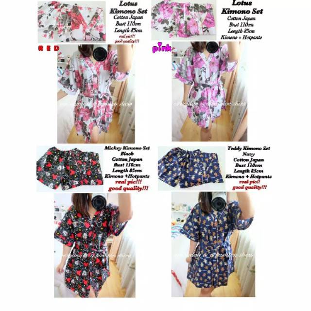 PIYAMA KIMONO, KIMONO SATIN, KIMONO MOTIF