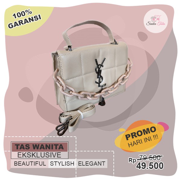 Tas Wanita Perempuan Abg Cewek Remaja Kece Slempang Cantik Kekinian Keren Kode Khabana 20x17cm