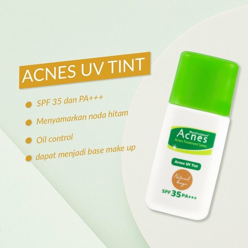 `ღ´ PHINKL `ღ´ a̳c̳n̳e̳s̳ Acnes UV Tint foundation spf 35 PA+++ untuk jerawat menutupi bekas jerawat