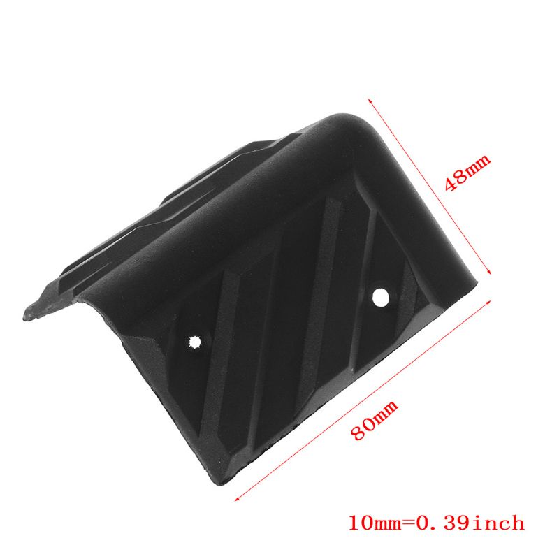 btsg 4PCS Speaker Corners Plastic Right Angle Rounded Protector Guitar Amplifier Stage Cabinets Accessories Replacement Black