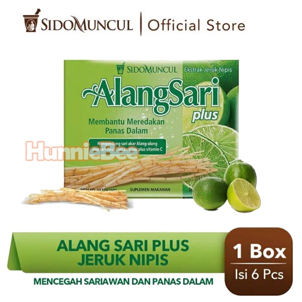 

Sidomuncul Alang Sari Plus Jeruk Nipis 1 Box (6 Pc) | Minuman Herbal Pencegah Panas Dalam & Sariawan