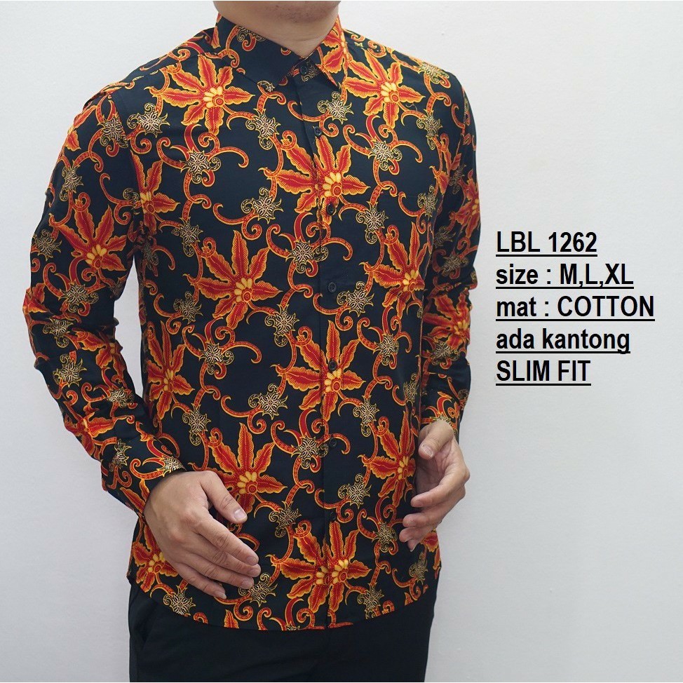 BAJU BATIK UNIK PRIA SLIM FIT DAN KEMEJA SLIMFIT MEWAH LENGAN PANJANG MIX CLOTHING CBL550 colin dion