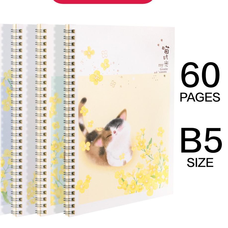

QL8 Deli Loose-Leaf Buku Notebook spiral B5 60 lembar LB560 L8 Q IVQ