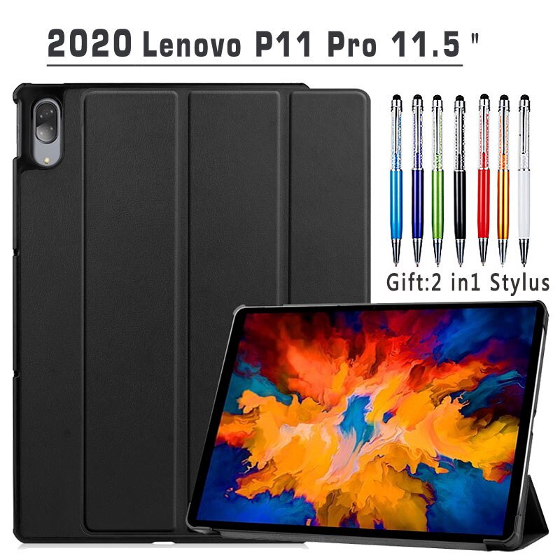 Flip Case Magnetik Bahan Kulit Untuk Lenovo Tab P11 Pro 11.5 2020 J706F P11 J706N J706L