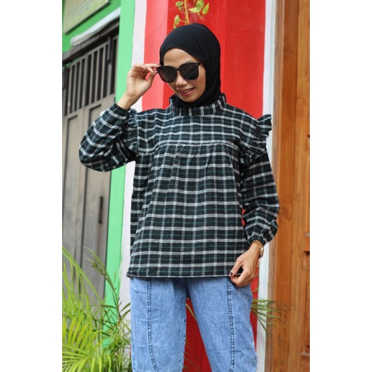 BLOUSE FLANEL TERKINI