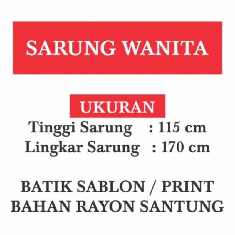 SARUNG WANITA | SARUNG BATIK / SARUNG GOYOR / SARUNG MBAK SANTRI/ BUKAN AQIL SARUNG GOYOR GLOYOR