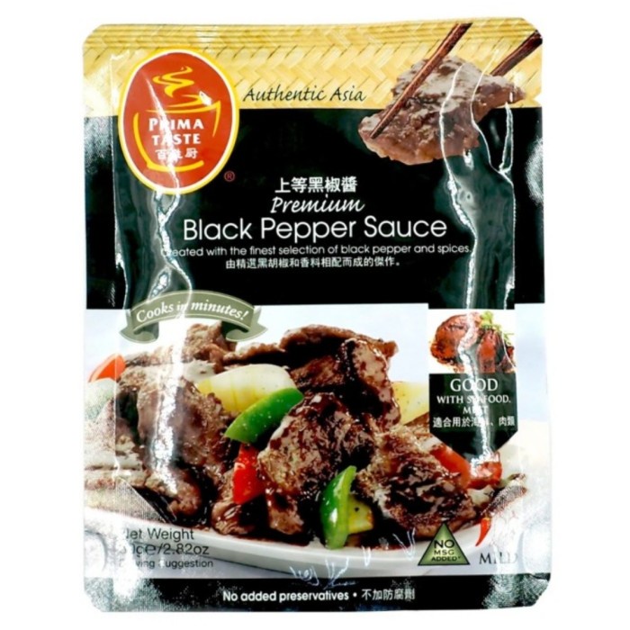 

Prima Taste Premium Black Pepper Sauce 80 Gram
