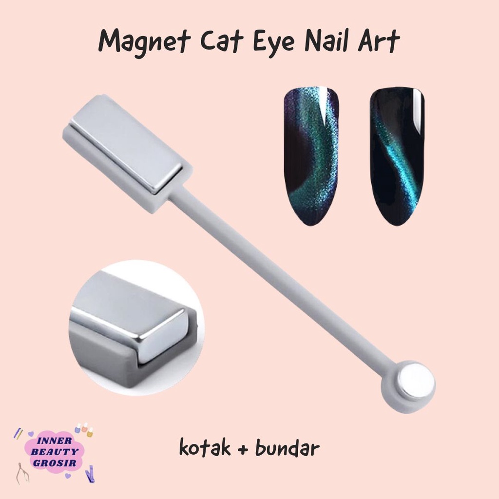 Magnet Cat Eye Nail Art / Cat Eye Magnet dual Nailart / Cat Eye Stik Magnetik Gel Polish Kutek Magnet