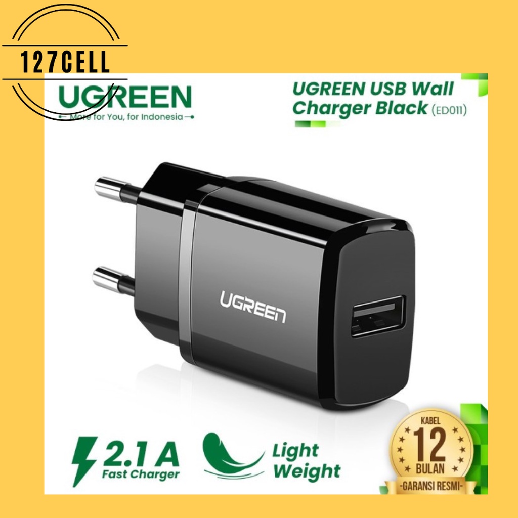 UGREEN Charger Wall  Kepala Adaptor 10W USB Charging USB