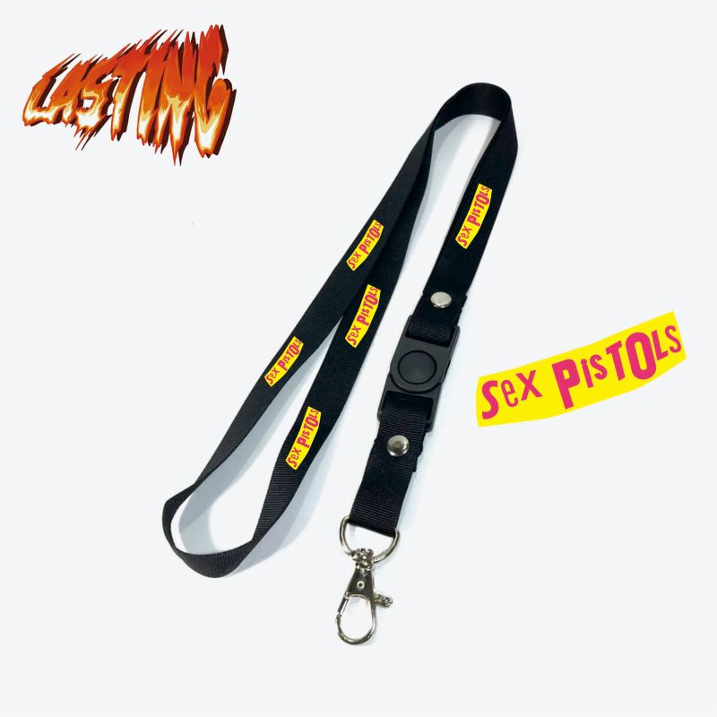 Lanyard murah SEX PISTOLS tali lanyard BAND gantungan kunci name tag id card kartu nama / lanyard po