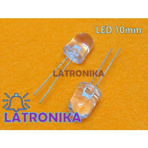 10 Pcs LED 10mm Lampu LED 10mm