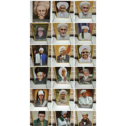 custom foto bingkai figura habaib dan ulama