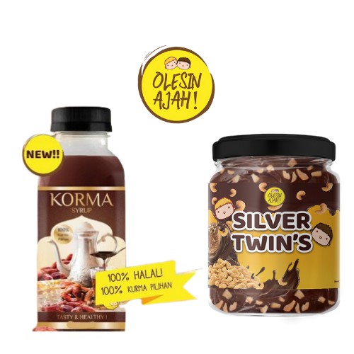 

Sirup Korma Kurma 325ml + Selai Olesinajah Silver Twins - Homemade