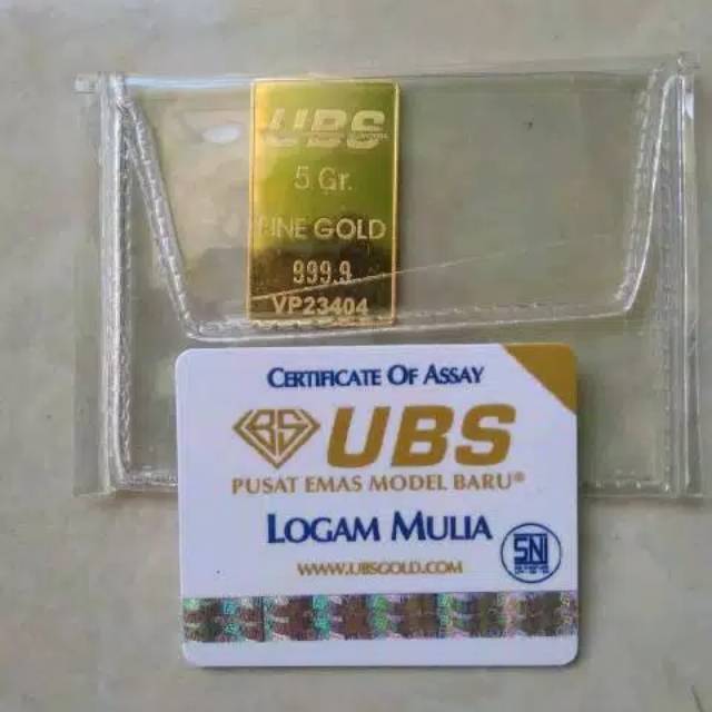 Acsesories Lm emas ubs asli 5gram mulus