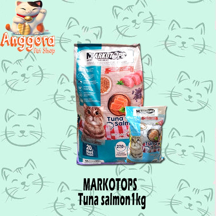 Makanan kucing Markotops 1kg adult Dry food