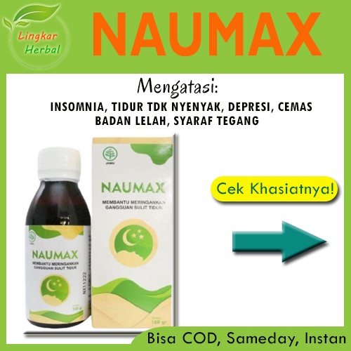 Madu Naumax Herbal Ori bisa COD untuk Insomnia Gangguan Sulit Tidur Relaksasi Tubuh, Mengatasi Depresi dan Cemas