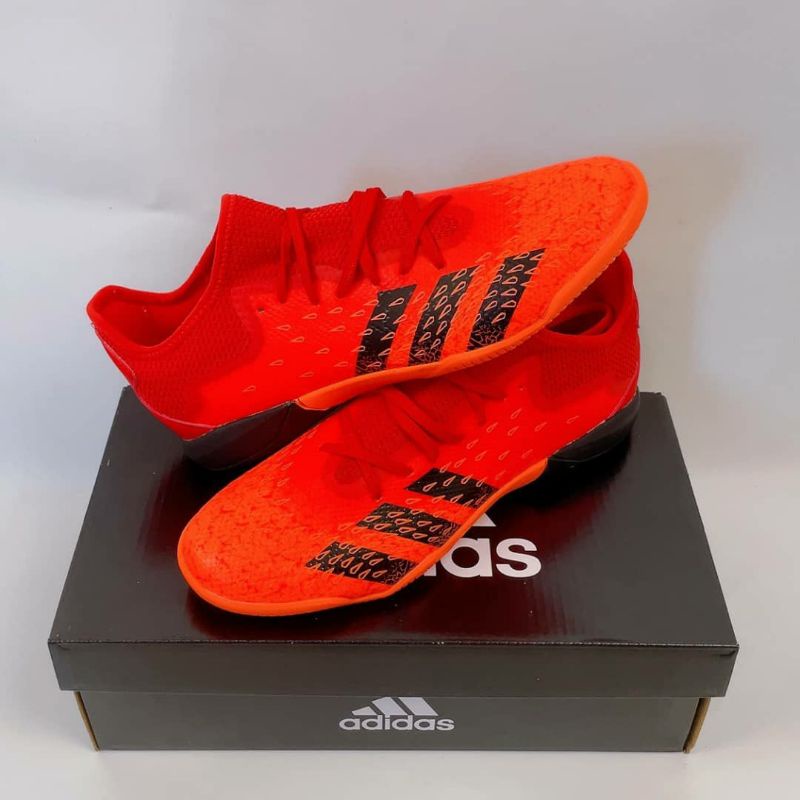 Sepatu Futsal Adidas Predator Freak 20.3 Meteorite Pack Red Black IC