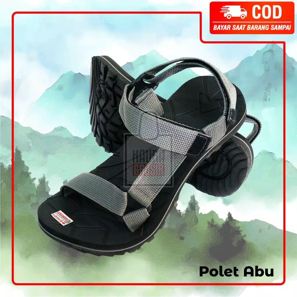 Sandal Gunung - Sendal Pendaki Gunung - Sandal Panjat Gunung - Sandal Sepatu Pecinta Alam BISA COD
