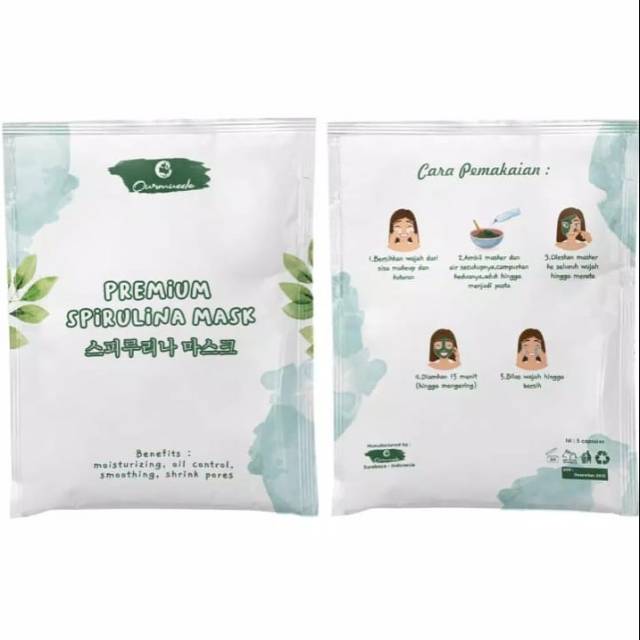 PREMIUM SPIRULINA MASK BY OURMUZZLE