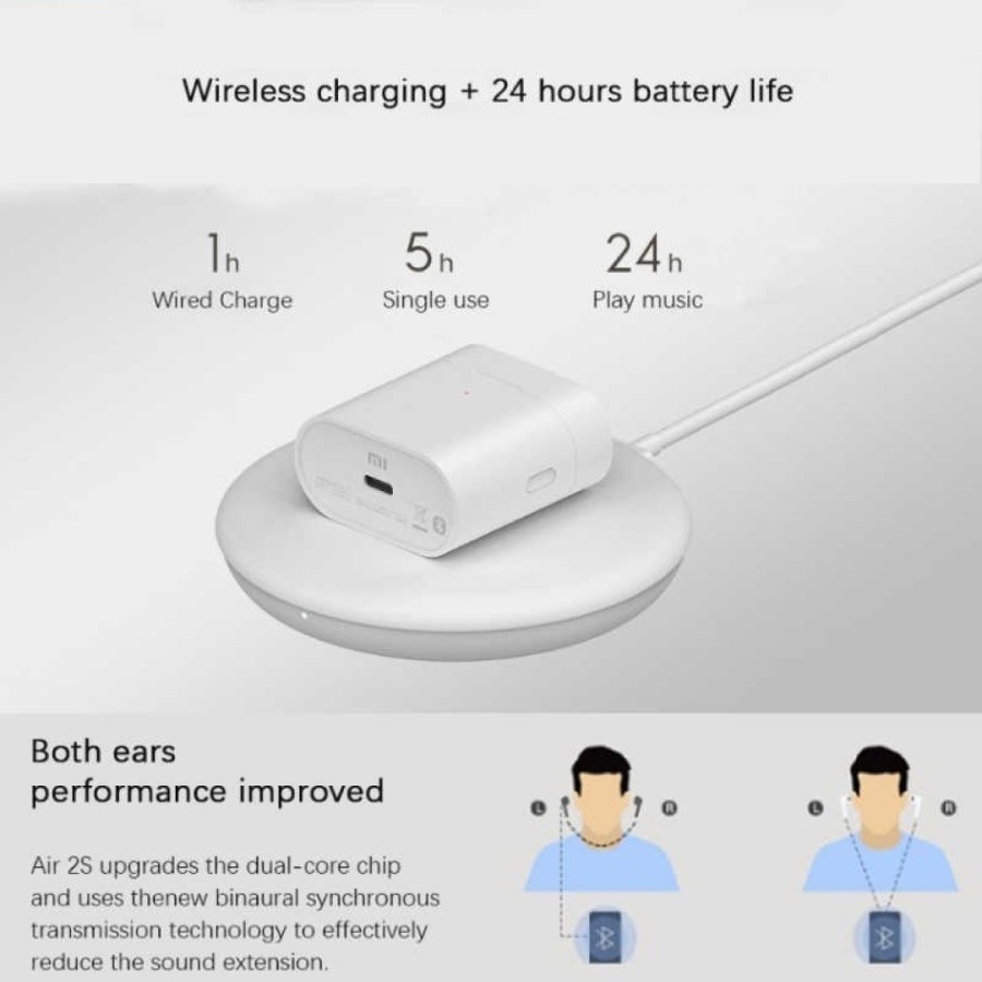 Airdots Pro 2s Wireless Earphone TWS With Mic Wireless Charging