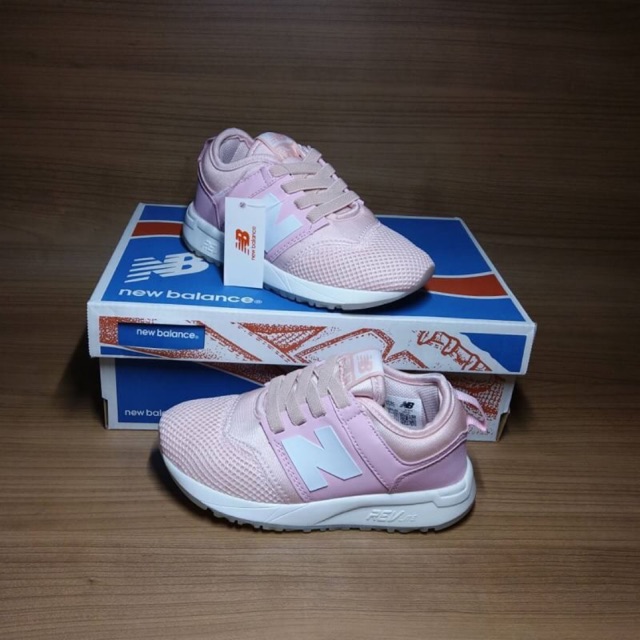 Sepatu Anak - New Balance Sport Baby Pink Black - PRM