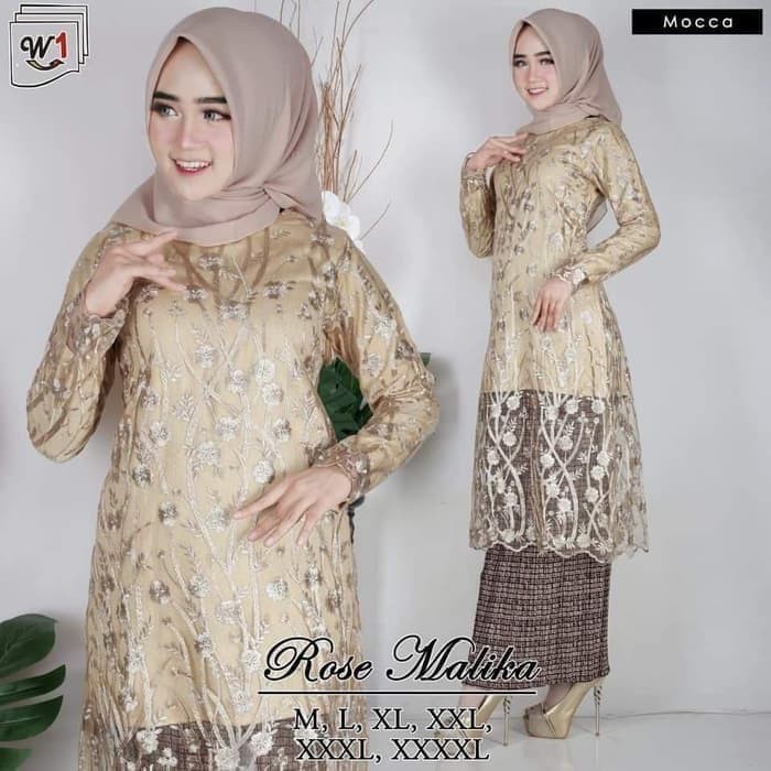 set kebaya rose malika berkualitas