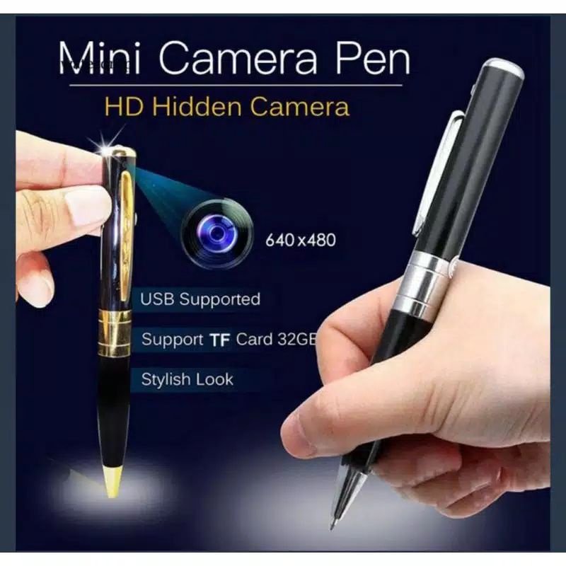 CAMERA PULPEN CCTV + BOX KAMERA PENGINTAI TERSEMBUNYI FULL HD HIDDEN CAM BPR 6 SPY MODEL PULPEN HD-5