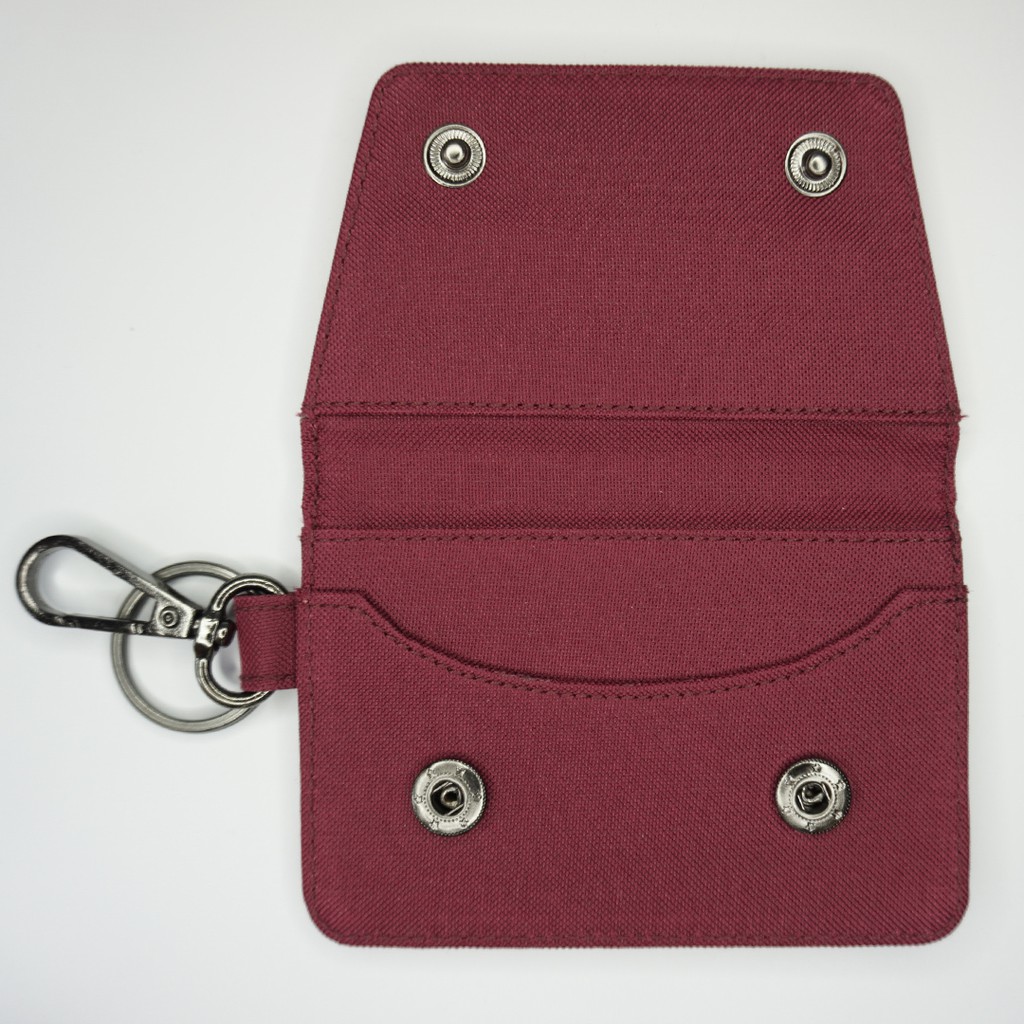 Gantungan Kunci Mobil Motor / Keychain / Dompet STNK Slim / Warna Maroon - UGDA0013