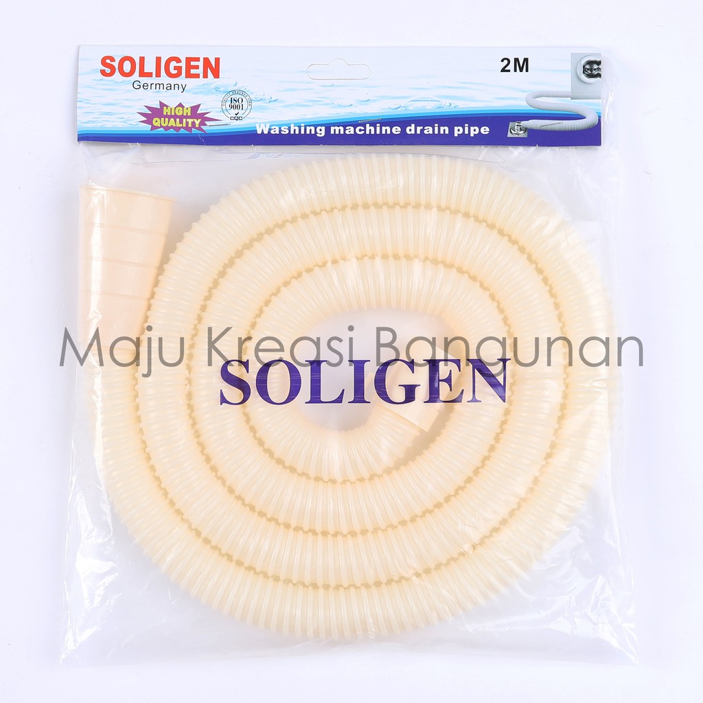 Selang Pembuangan Air Mesin Cuci SOLIGEN 2 Meter Outlet Spiral 2M 2 Mtr 2Meter 2Mtr 2 M