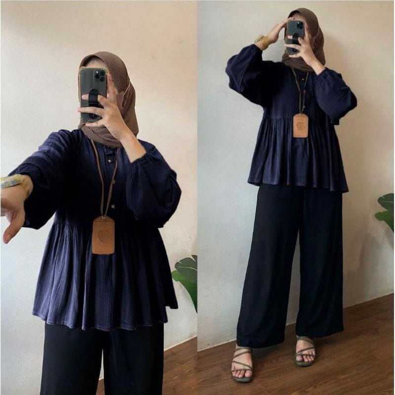 ARINA BLOUSE RAYON CRINCLE / BlOUSE ATASAN WANITA KEKINIAN /MUSLIM WANITA