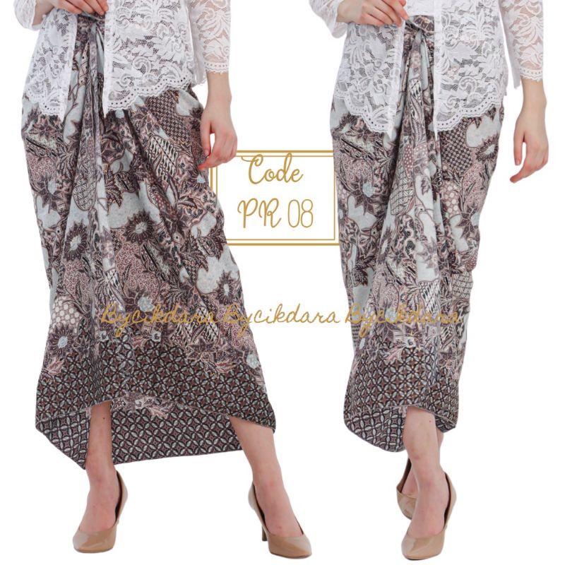 Rok Kebaya - Rok lilit batik - kain lilit - rok batik modern - rok lilit grey - batik couple - set couple - rok batik - terbaru mewah