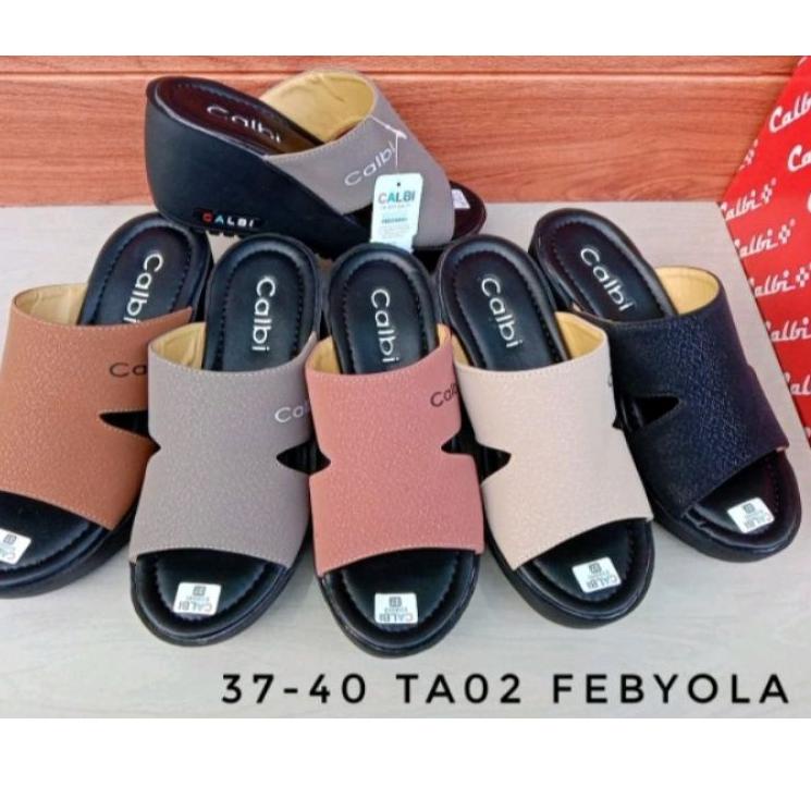 Koleksi Terbaru.. Sandal Calbi Terlaris-Sandal Wedges Wanita Model Terbaru