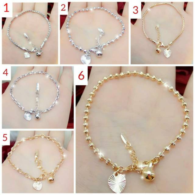 Gelang Rantai Titanium wanita anti karat, Gelang Wanita, Gelang Simple Elegan, Dijamin REAL PIC dan HIGH QUALITY