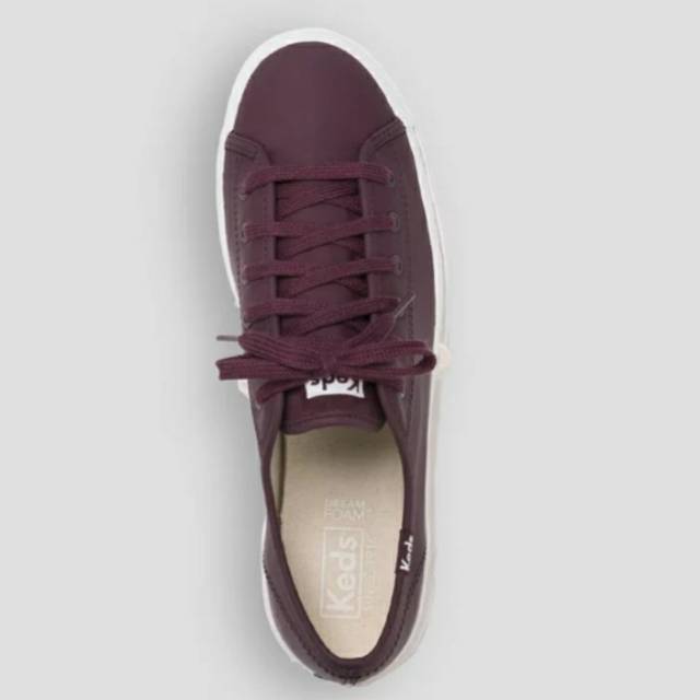keds triple kick leather burgundy