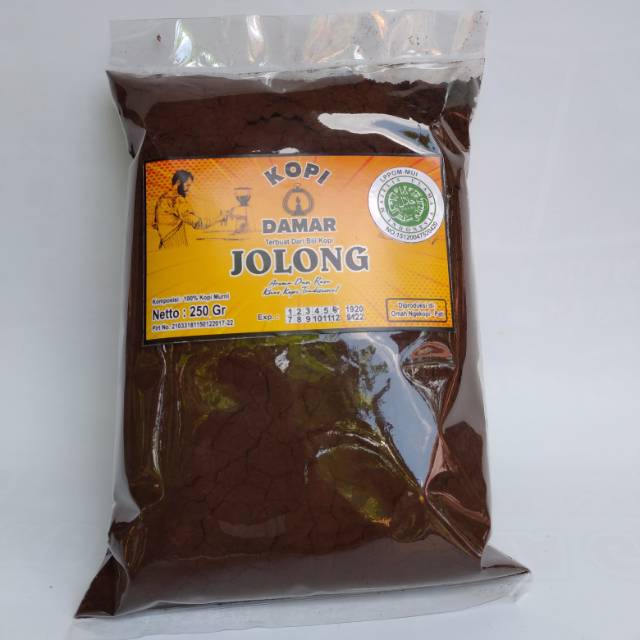 

Kopi Damar dari biji kopi Jolong Pati 250 gram