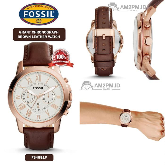 Suplier Jam Tangan Fossil Grant Chronograph FS4991 Original
