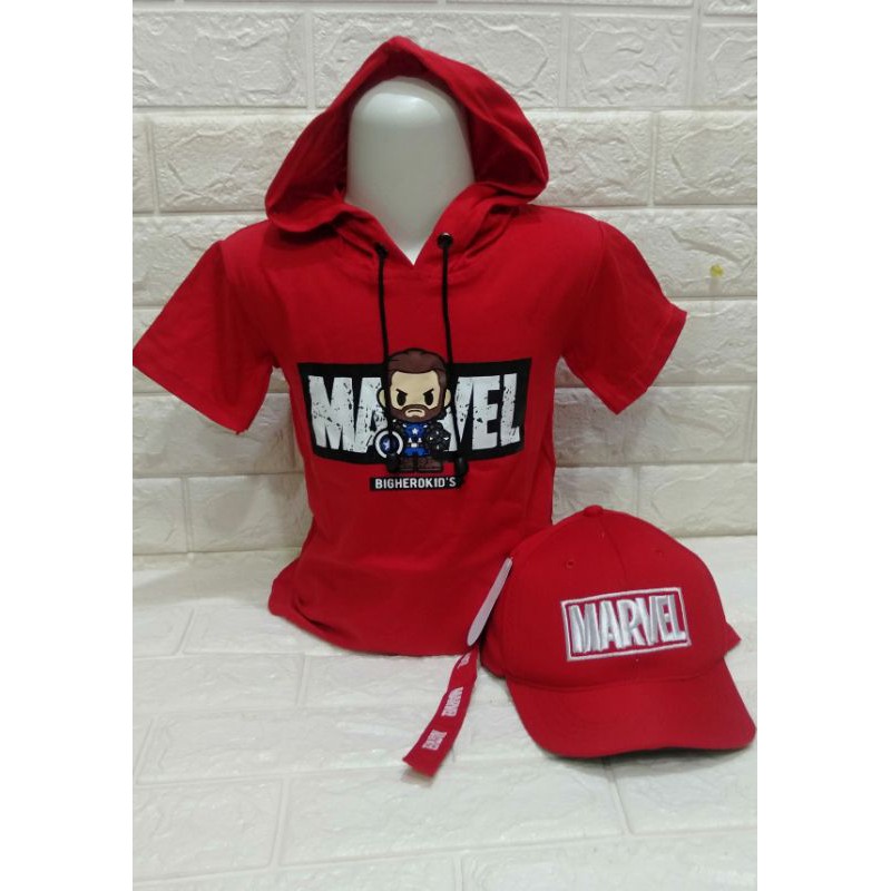 HOODIE ANAK GRATIS TOPI 2IN1 MARVEL/HOODIE SALUR