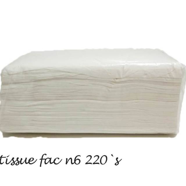 Rc Tisu/Tissue Facial/Tissu Wajah JOLLY / Tanpa Merk Kemasan 250 Sheet 2 Ply Murah