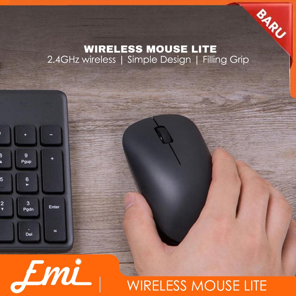 Mijia WIRELESS MOUSE LITE - Hitam