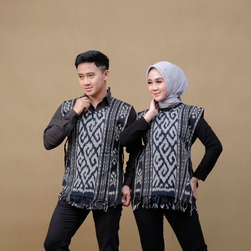 TORA VEST UNISEX ETNIK TENUN IKAT DAYAK KEISHAN.ID OUTER TENUN TORAJA  SONGKET CARDIGAN TROSO || OUTER TENUN || OUTER TENUN WANITA || OUTER TENUN SONGKET || OUTER TENUN UNISEX