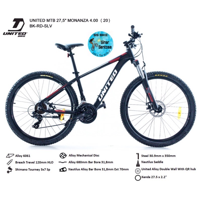 Sepeda MTB Gunung Monanza 4.00 27.5"