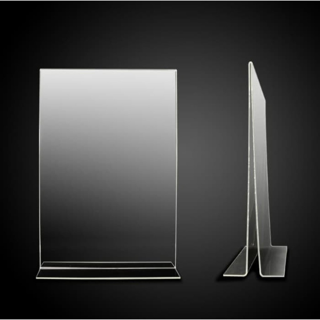 

Akrilik Tempat Brosur / Tent Holder / Tent Card Akrilik Display Bening Ukuran A6 Series