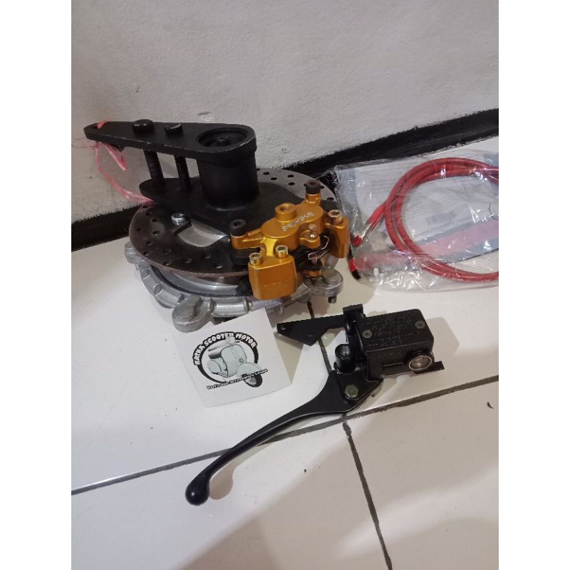 cakram set vespa super sprint porek kaki 3 ring 10