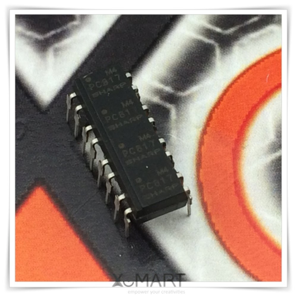PC817B-4 Array Optocoupler Quad Channel General Purpose PC817 DIP16 Sharp