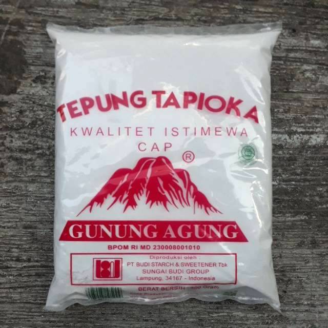 Sagu Gunung Kemasan 500 Gr/tepung Tapioka/sagu Cap Gunung Agung / Tepung Tapioka Cap Gunung Agung