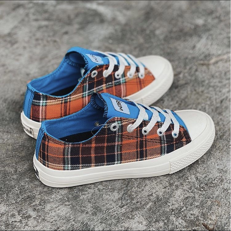 Warrior Olympus Orange Blue Low | Sepatu Warrior | Warrior Shoes