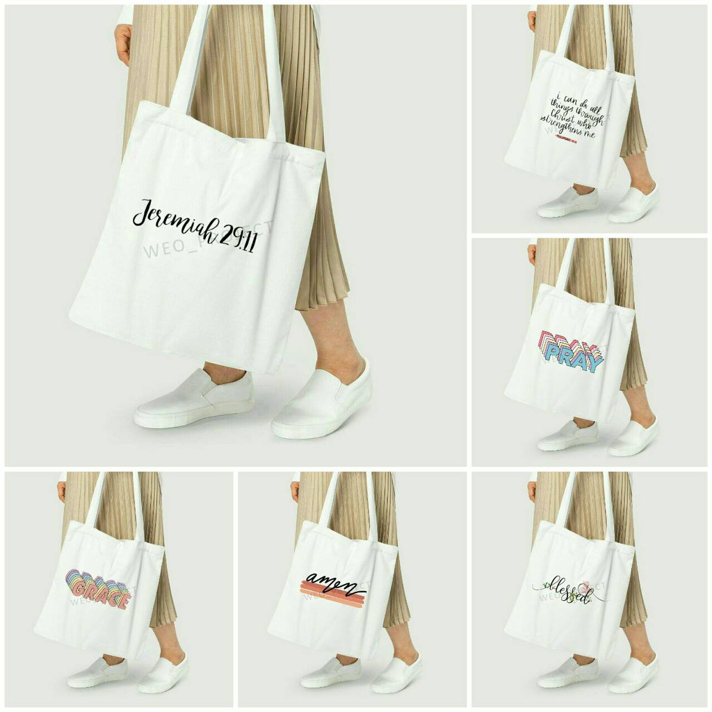 TOTE BAG KANVAS / TOTE BAG WANITA / TOTE BAG KESELAMATANKU