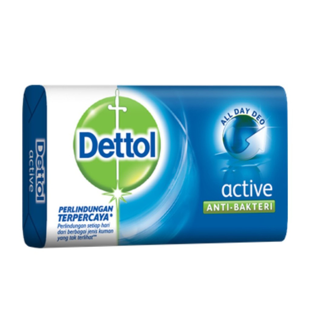 Sabun Mandi Batang Dettol Profresh Active - 65 Gram