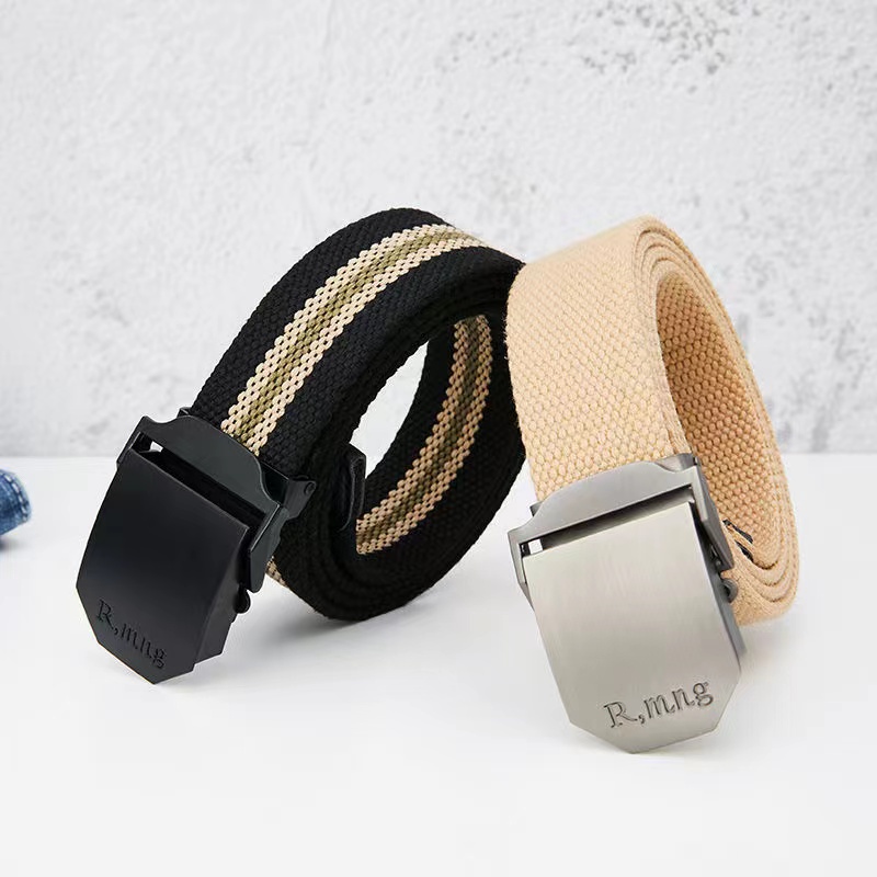Tali Ikat Pinggang Pria Canvas Style Men Belt - Ikat Pinggang Canvas