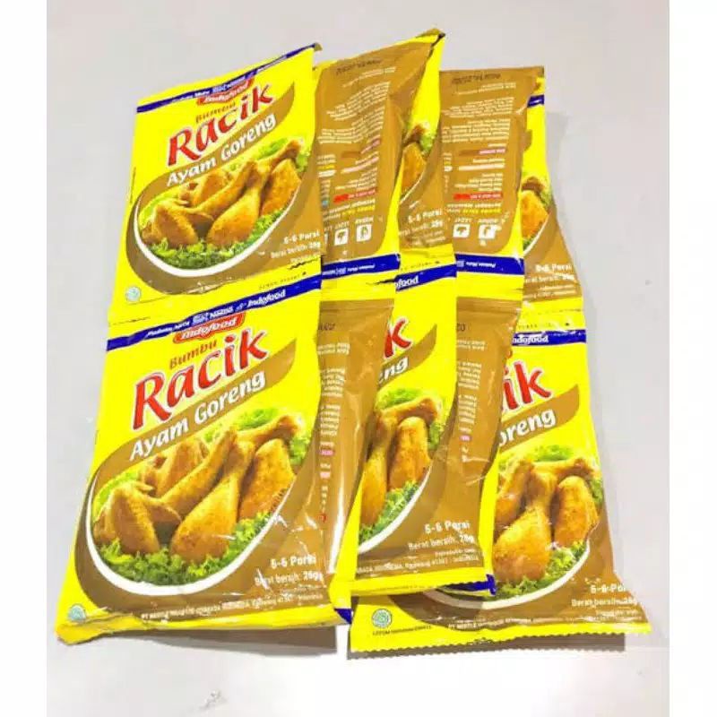 Bumbu Masak Instan Racik Indofood 6 Varian Bumbu isi 10 bungkus per renceng